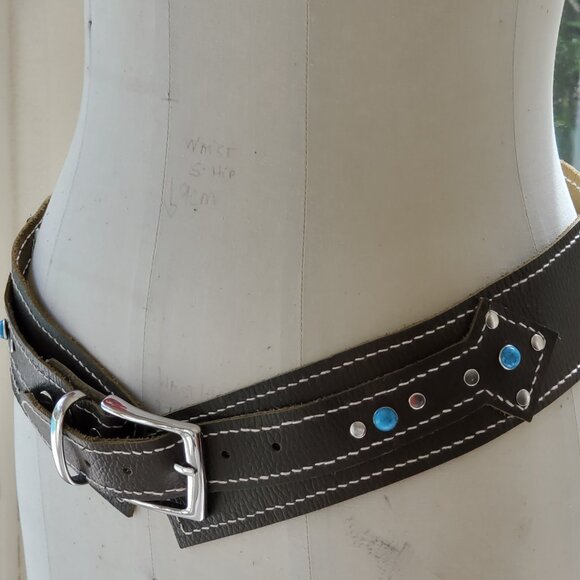 Brand new - BOHO STYLE Belt - 100% full grain leather main image 7